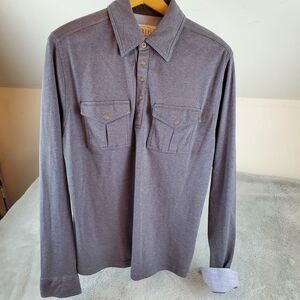 Remington 1816 Shirt Mens Sz M 1/4 Snaps Longsleeve Hunting Fleece